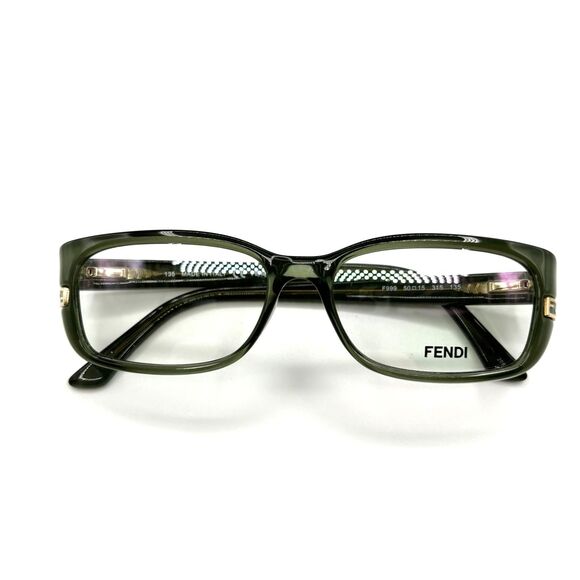 Fendi F999 Eyeglass Frames 135 Green | Eye-Bridge-Temple 50-15-135 | Italy - Picture 2 of 13